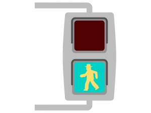 歩行者用の信号機 青 のイラスト イラスト無料 かわいいテンプレート