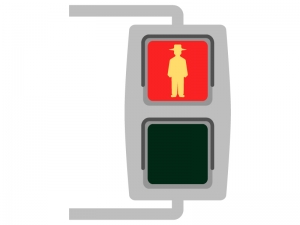 歩行者用の信号機 赤 のイラスト イラスト無料 かわいいテンプレート