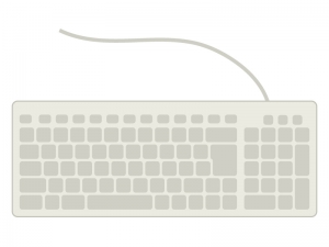 パソコンのキーボードのイラスト イラスト無料 かわいいテンプレート