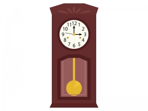 大きな振り子時計のイラスト イラスト無料 かわいいテンプレート