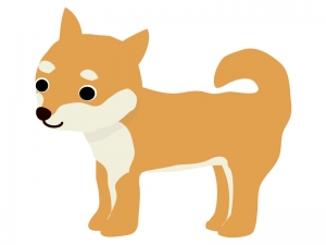 柴犬のイラスト イラスト無料 かわいいテンプレート