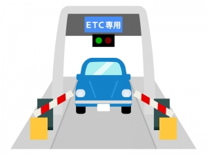 道路のetcゲートのイラスト02 イラスト無料 かわいいテンプレート