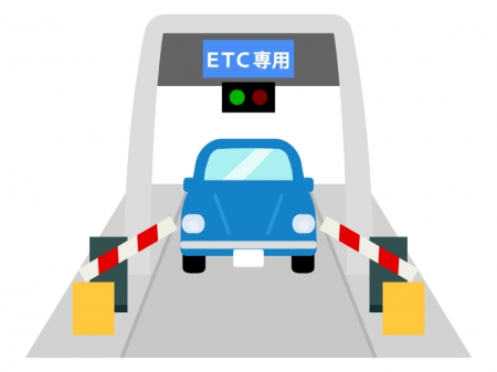 道路のETCゲートのイラスト02