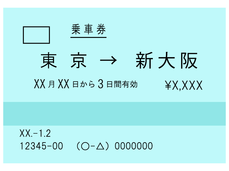 新幹線　チケット