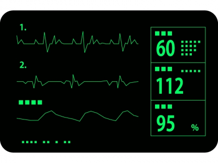 医療・心電図のイラスト