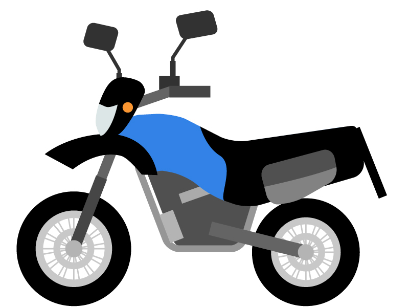 オフロードバイクのイラスト