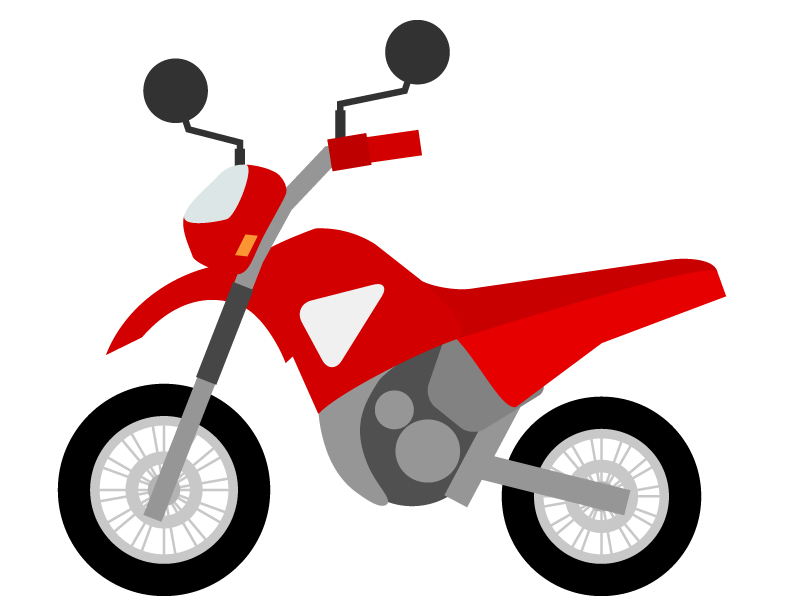 オフロードバイクのイラスト02