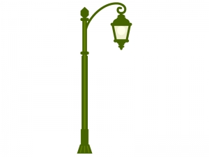 アンティークな街灯のイラスト イラスト無料 かわいいテンプレート