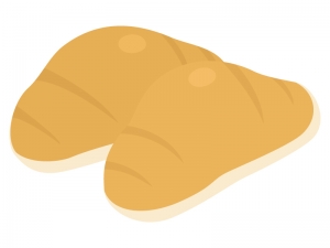 ロールパン バターロール のイラスト イラスト無料 かわいいテンプレート