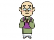お坊さんのイラスト