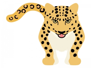 豹 ヒョウ のイラスト02 イラスト無料 かわいいテンプレート