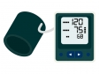 デジタルの血圧計のイラスト
