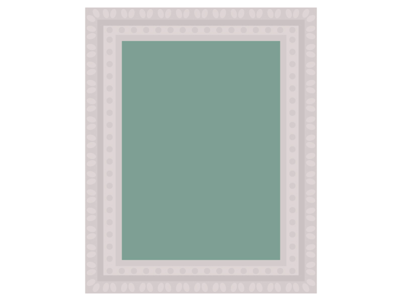 絵画の額縁のイラスト02