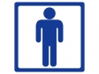 男性のトイレマークのイラスト