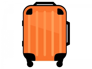 キャリーバッグ スーツケースのイラスト イラスト無料 かわいいテンプレート