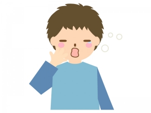 あくびをする人 男性 のイラスト イラスト無料 かわいいテンプレート