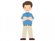 腕組みをしている男性のイラスト