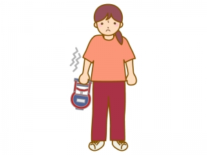 握力測定 女性 のイラスト イラスト無料 かわいいテンプレート