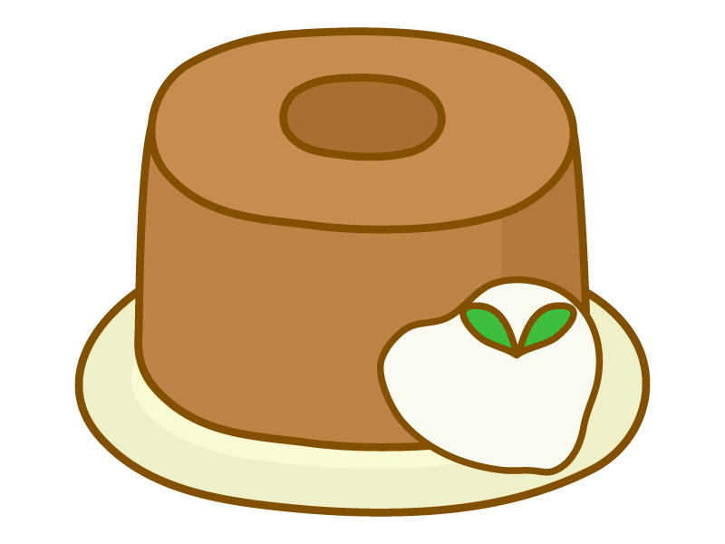 シフォンケーキのイラスト