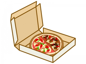 宅配ピザのイラスト02 イラスト無料 かわいいテンプレート