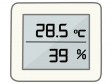 温湿度計（デジタル）のイラスト