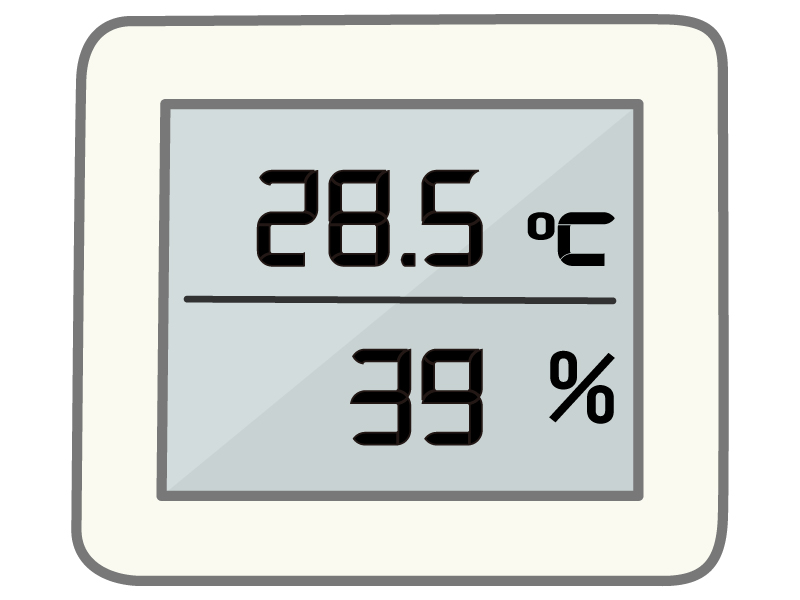 温湿度計（デジタル）のイラスト | イラスト無料・かわいいテンプレート