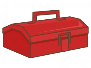 赤い工具箱のイラスト イラスト無料 かわいいテンプレート