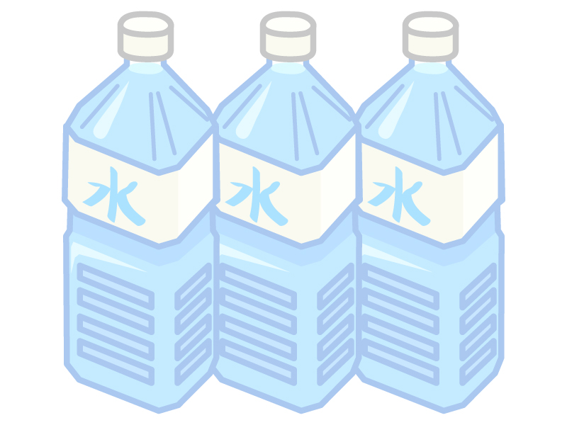 ペットボトルの水のイラスト