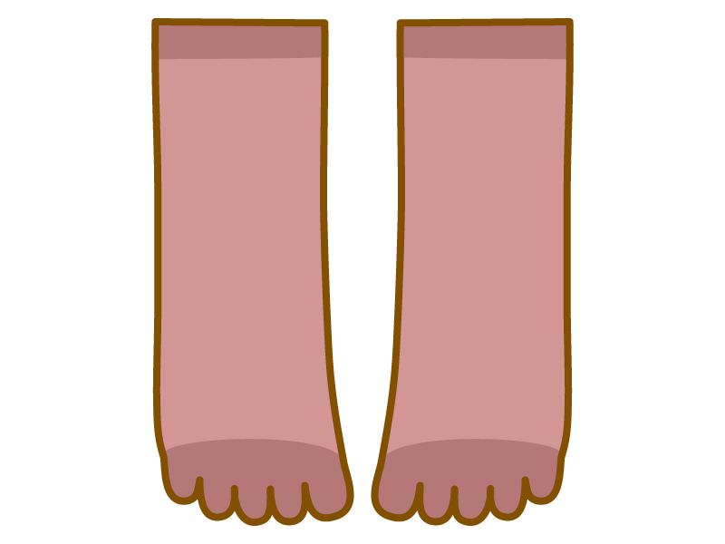 五本指ソックス（靴下）のイラスト