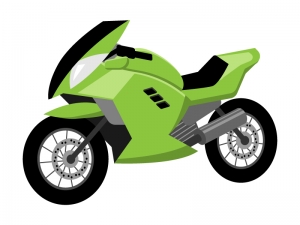スポーツタイプのバイクのイラスト イラスト無料 かわいいテンプレート