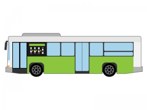 路線バスのイラスト03 イラスト無料 かわいいテンプレート
