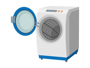 家電 ドラム式の洗濯機のイラスト イラスト無料 かわいいテンプレート