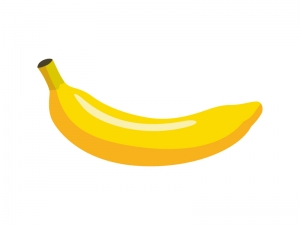 バナナ 一本 のイラスト イラスト無料 かわいいテンプレート