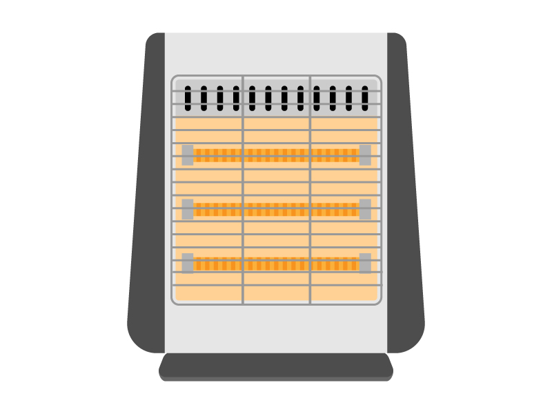 電気ヒーターのイラスト