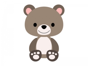 かわいいクマのイラスト04 イラスト無料 かわいいテンプレート