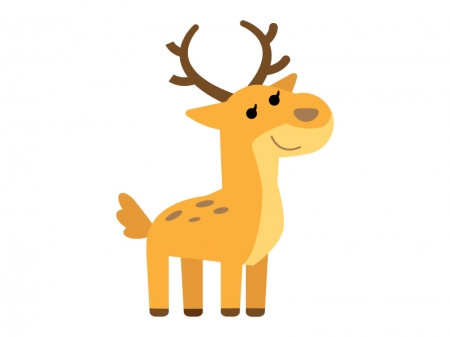 かわいい鹿(シカ)のイラスト