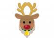 クリスマスのトナカイ（顔）のイラスト