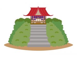 小さな神社のイラスト イラスト無料 かわいいテンプレート