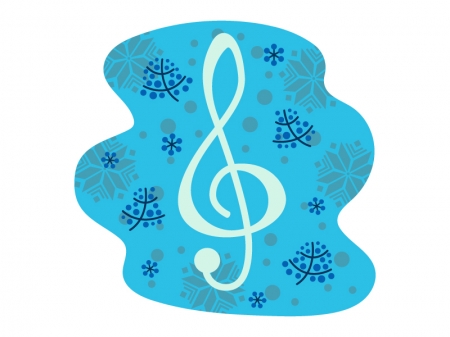 冬をイメージした音楽のイラスト