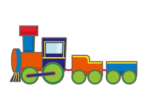 おもちゃの汽車のイラスト イラスト無料 かわいいテンプレート