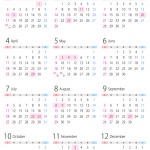 年間 カレンダー 2021