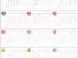 月曜始まりの2023年（令和5年）1～12月カレンダー・A4印刷用