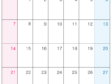 2024年4月（A4）カレンダー・印刷用
