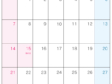 2024年7月（A4）カレンダー・印刷用