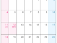 2024年8月（A4）カレンダー・印刷用