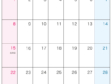 無料の2025年6月（A4）カレンダー・印刷用